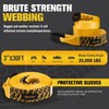 BUNKER INDUST Heavy Duty Tow Strap with Bag Recovery Kit,