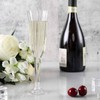 BalsaCircle 48 pcs 6 oz Clear Plastic Champagne Flute Glasses
