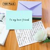 100 Pack A7 Envelopes, Light Blue Greeting Card Envelopes Self