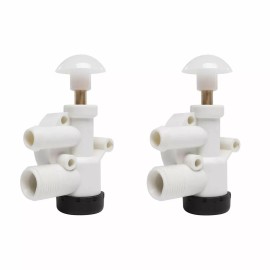 lan271982 RV Upgraded Toilet Water Valve Assembly 385314349 For Dometic Sealand - 2 Packs