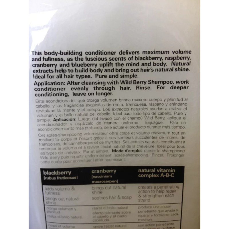 Back to Basics Wild Berry Volumizing Conditioner 12oz each