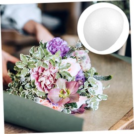 EXCEART 15 Pcs Half Craft Semicircle Ornament Craft Foam Small Foam Balls Large Foam Ball Balls 10 Inch Semicircle Foam Half Ball DIY Ball White Bouquet Decorative Ball Child