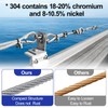 BLIKA 500FT 304 Stainless Steel Cable, Stainless Steel Decking Railing