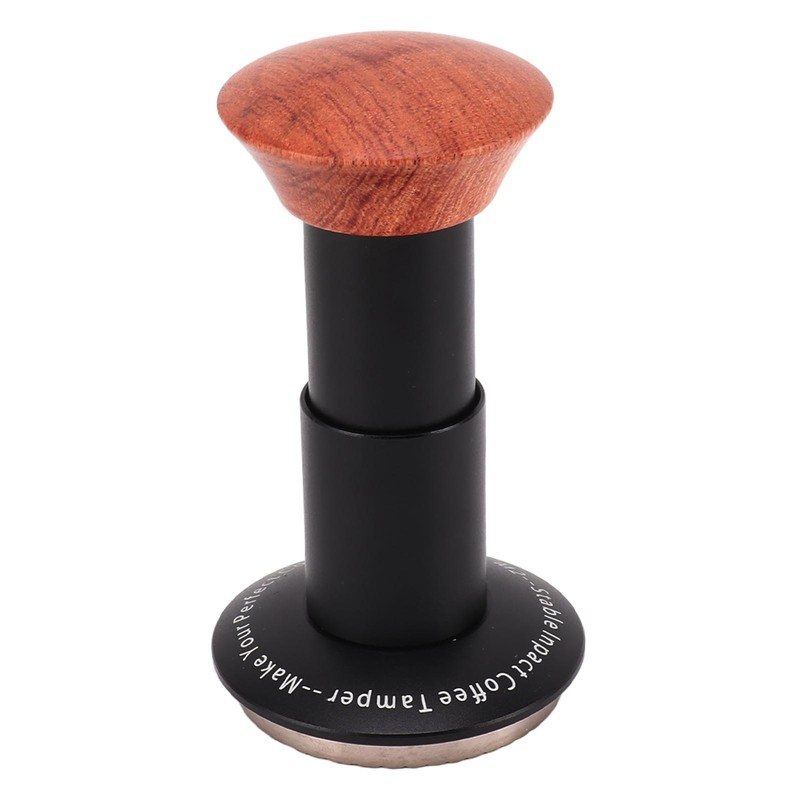 Coffee Tamper Spring Loaded Tamper Calibrated Coffee Tamper Wood Handle