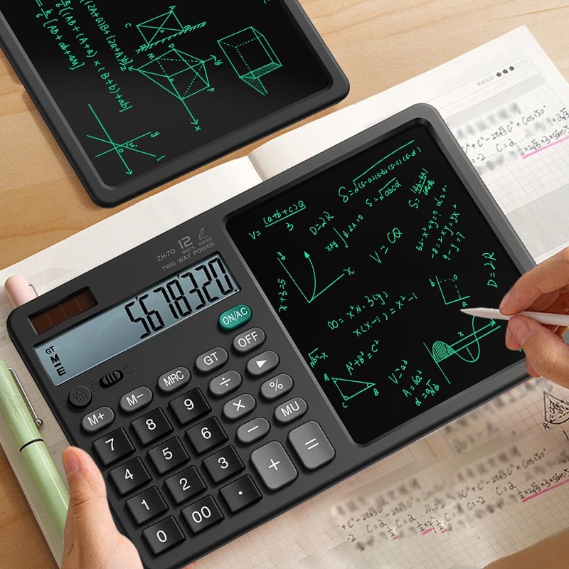 Desk Calculator with Pull - Out Stylus, 12 - Digit