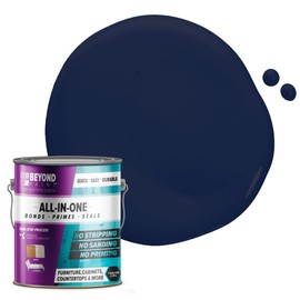 Beyond Paint All-in-One Refinishing Paint, No Sanding, Matte Finish for Cabinets, Countertops, Furniture and Doors, 1 Gallon, Navy