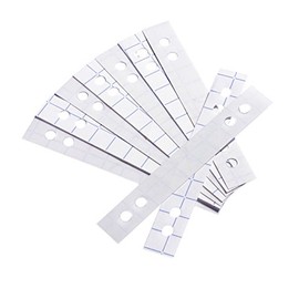 Durable 807819 Hole Strengthening Strips for 60 and 80 mm Holes, Pack of 50 Transparent