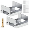 4x4 Post Deck Base Anchor for Concrete, 2 Pack Galvanized