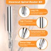 71333 Router Bits Solid Brass Inlay Kit for 1/4 Templates