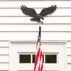 Whitehall Products Decorative Wall Eagle, 29-Inch, Black