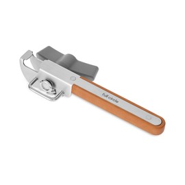 Full Circle Smooth Operator - Smooth-Edge Stainless Steel Can Opener, Safe & Easy No More Sharp Rims, Compact Portable Design with Integrated Bottle Opener