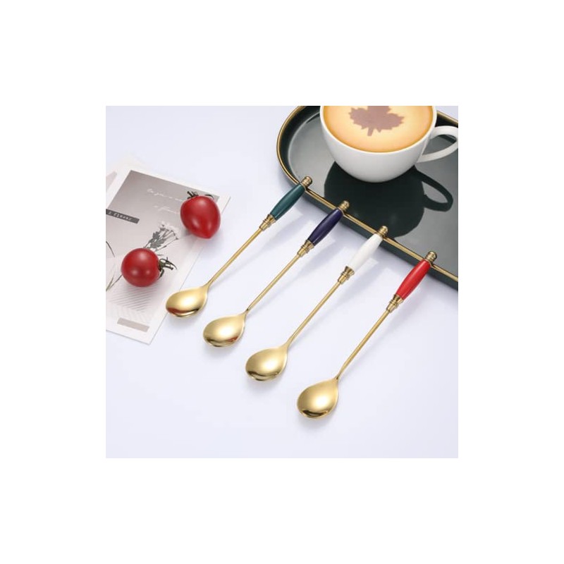 Coffee Spoon Sets for Mixing,Iced Tea Spoons, Cocktail Stirring, Tea,