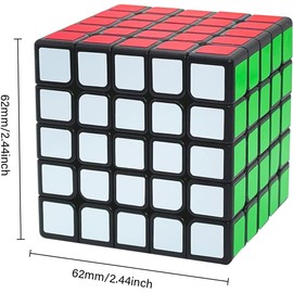 QIYI New QIYI  5x5x5 Speed Ultra-smooth Magic Cube Puzzle Twist 5x5 Black