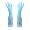 RARITYUS Household Kitchen Cleaning Gloves Waterproof Cotton Lined Dishwashing Non-Slip