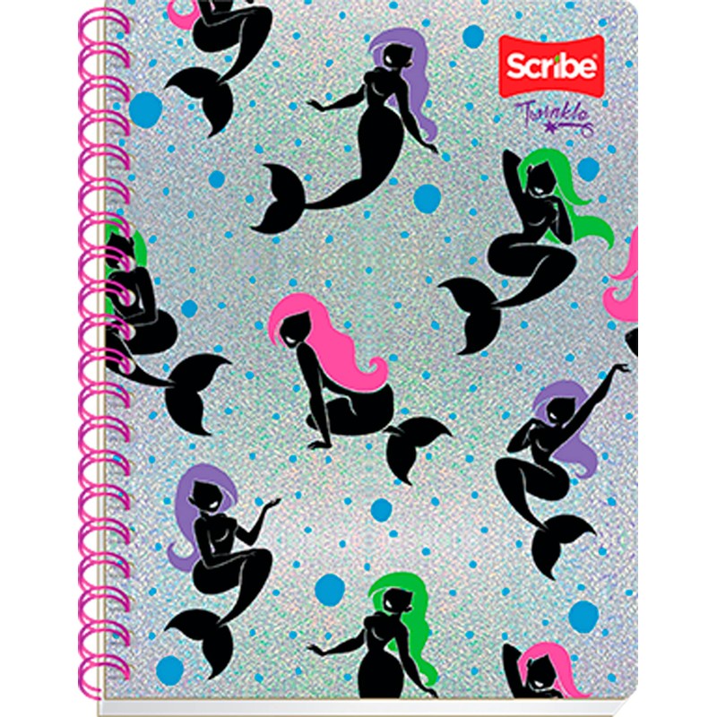 Scribe, TWINKLE, Cuaderno Profesional Espiral Doble de Pasta Semi Rígida,