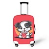 TODIYADDU Dog Print Luggage Protective Cover Trendy Travel Suitcase Cover