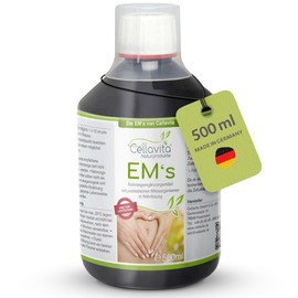 Cellavita Effective Microorganisms EM's for Humans, 500 ml with 24 Bacterial Cultures & Plant Extracts, Liquid Probiotic as a Natural Intestinal Treatment for the Intestines, Dietary Supplement