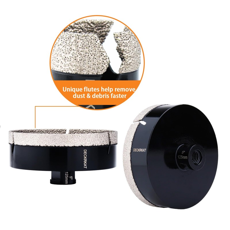 5 Inch Diamond Hole Saw, 125mm Tile Hole Saw Drill