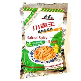 Spicy King Salted Spicy Radish Sesame Oil Flavor 3.5 Oz(5 Pack)