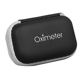 CherryC Bolsa para oxímetro de pulso, oxímetro de pulso en la yema de los dedos de EVA duro, monitor de saturación de oxígeno en sangre, bolsa de...  