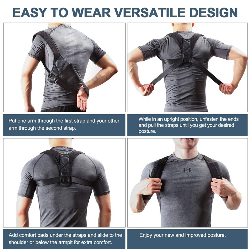 Nanet Posture Corrector Posture support Brace Adjustable Straight Strap for