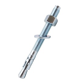 Horiznext 3/8" x 5" Wedge Anchor, for Cement and Concrete only, zinc-Plated Carbon Steel Screws and lag Bolts （ 50 pcs