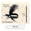 Grupo Carnavallia Kit Charleston Accesorios Diadema Pluma Negra Collar Pipa