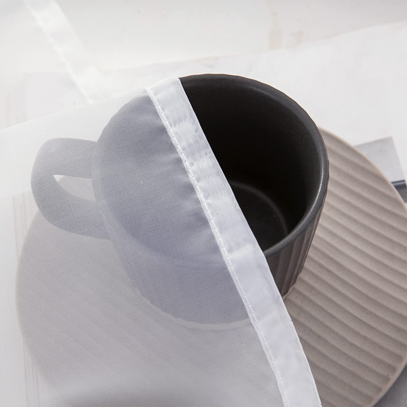 MIULEE Window Valance Half Sheer Curtains Rod Pocket Voile Drapes