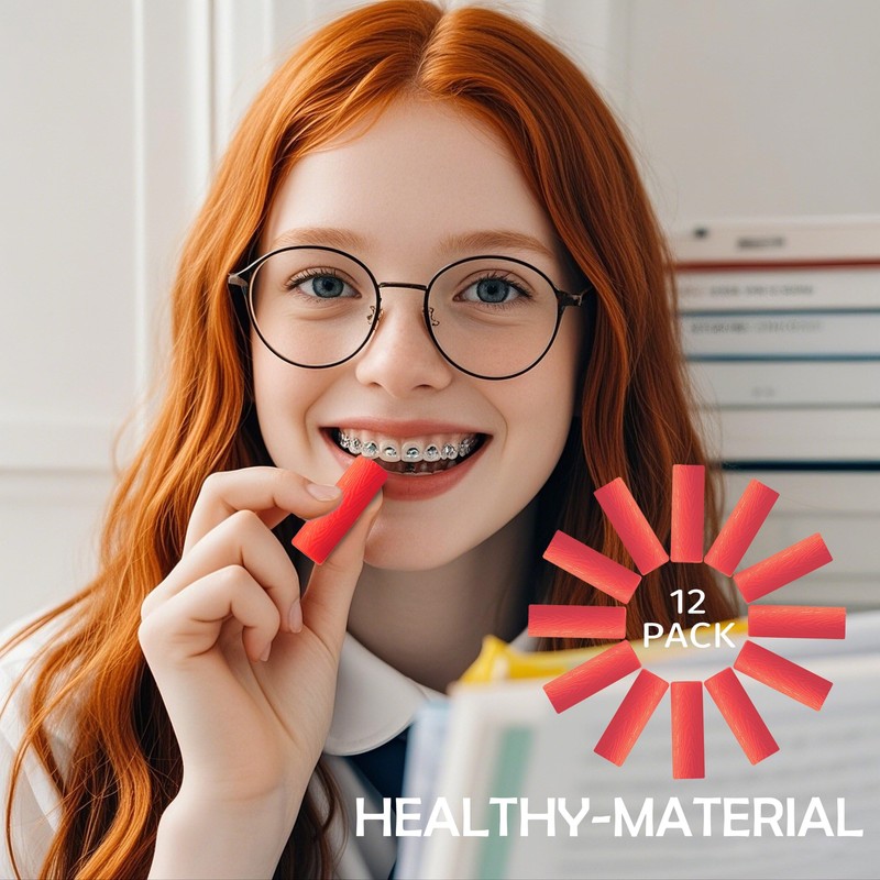 12Pcs Orthodontic Aligner Chewies for Aligner Chompers Aligner Trays Seaters,