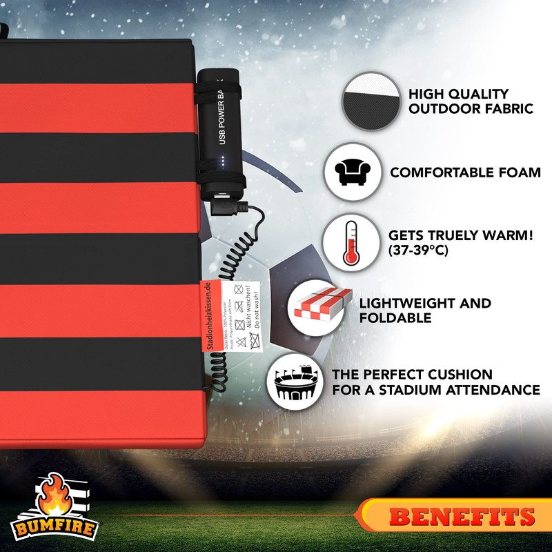 Heated Stadium Seat Cushion | Thermal Heat to Keep You