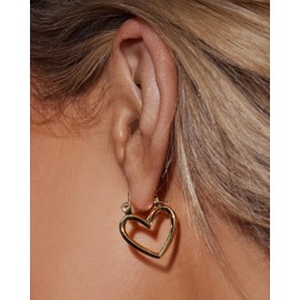 Luv Aj Mini Heartbreaker Hoops Earrings in Polished 14k Gold