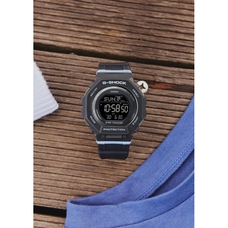 Casio GMD-B300 Wristwatch, Equipped with Bluetooth, Biomass Plastic, Black