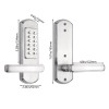 Elemake Keyless Mechanical Stainless Steel 304 Door Lock Digital Code