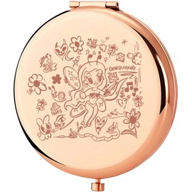 KEYCHIN Singer Musicl - Espejo de bolsillo inspirado en el álbum de música latina y cantante, regalos de música latina, espejo de maquillaje compacto (Season-RG)