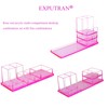 EXPUTRAN Acrylic Desk Organizer 4-Piece Desk Kit + Free Complimentary