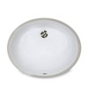 Nantucket Sinks UM-15x12-W 15-Inch by 12-Inch Oval Ceramic Undermount Vanity