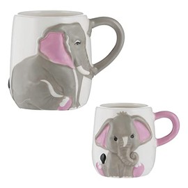 Price & Kensington Set Of 2 Parent and Child Elephant Mugs
