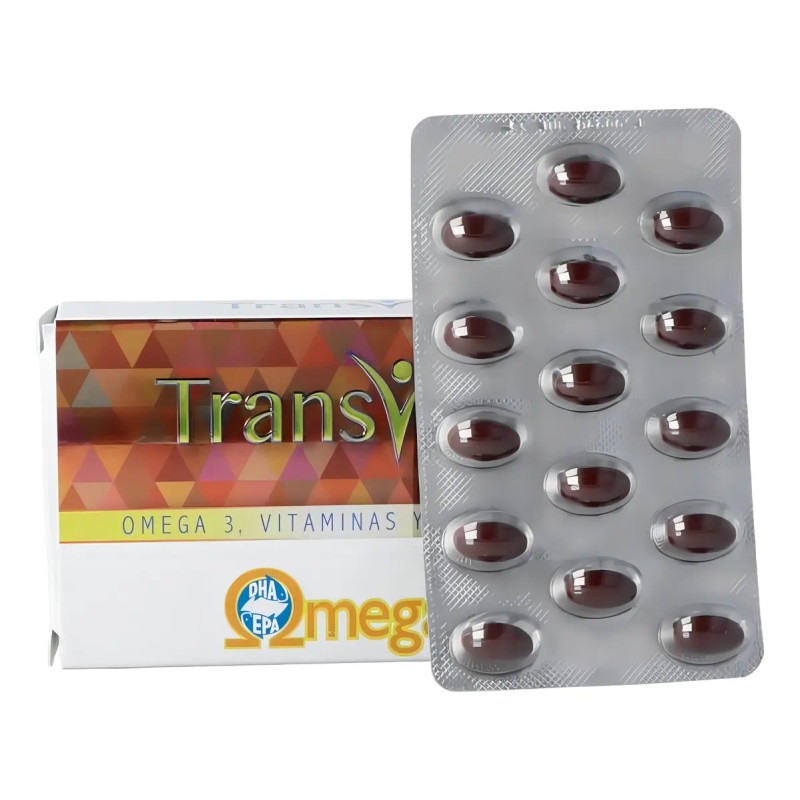 Vitaminas Transvital Caja Cápsulas Sabor