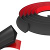 bzijaslle Silicone Shower Seal Water Dam, Black, Shower Threshold Water