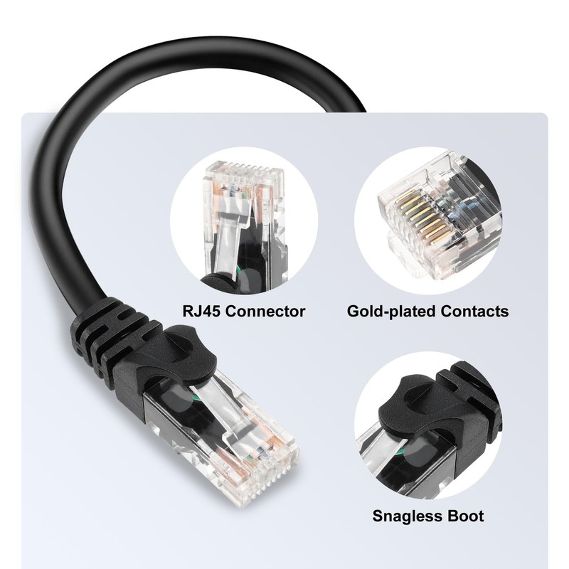 Tainston Cable Ethernet Cat6 de 100 pies, cable de Internet