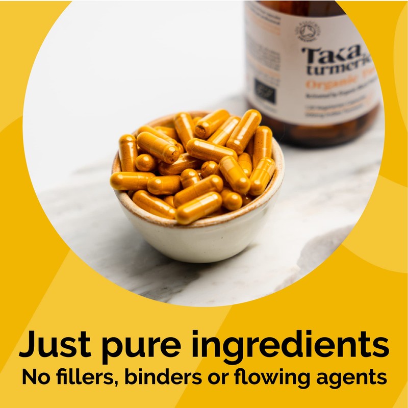 Taka Turmeric, 120 Caps Organic Turmeric with Black Pepper Extract