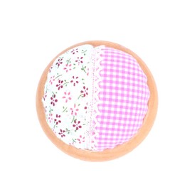 ANCLLO 2pcs Pin Cushion Polka Pumpkin Bracelet Pin Cushion Portable Pin Cushion for Sewing (Pink)