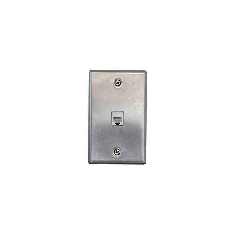 Networx Keystone Wall Plates (1 PORT, STAINLESS STEEL)