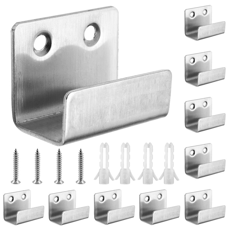 Luomorgo 10 Pcs Tile Display Wall Hanger, Stainless Steel Wall