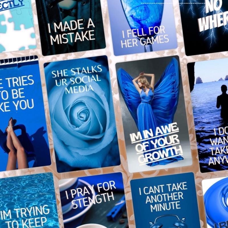 Karmic Blues Relationships Oracle Deck by Teresa Nicole