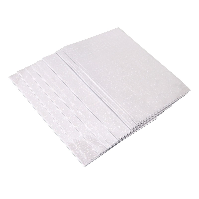 50 Sheets Holographic Cold Laminate Sheet Cuttable Waterproof Scratch Resistant