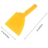 2pcs Yellow Plastic Honey Spatula,Honey Uncapping Tank Bee Scratcher,Honey Scraping