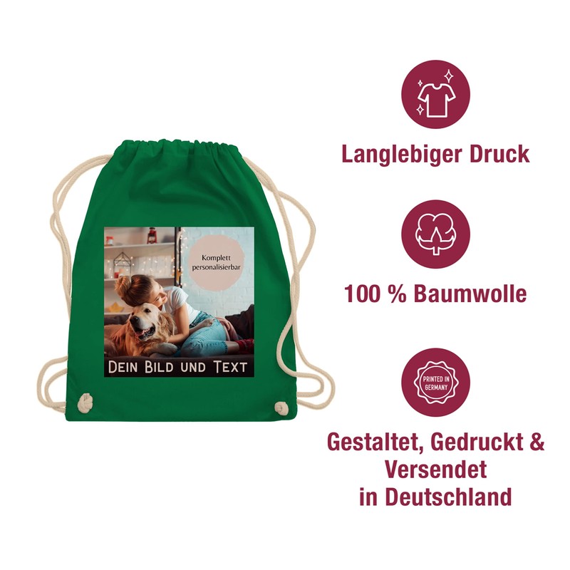 Geschenk mit Namen personalisiert by Shirtracer - Gym Bag Backpack