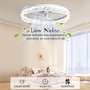 DIAMONDFORGE Ceiling Fans with Lights and Remote Fandelier - 20"