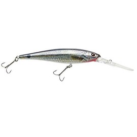 Berkley Flicker Minnow Fishing Lure, HD Spottail Shiner, 1/3 oz, 3 1/2in | 9cm Crankbaits, Realistic Minnow Profile, Sharp Dive Curve Gets to Fish Quickly, Equipped with Fusion19 Hook